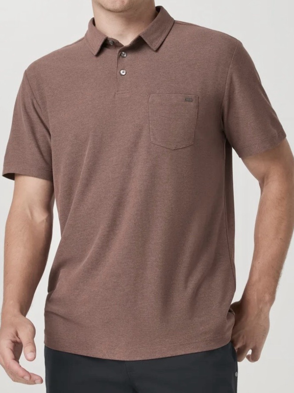 VUORI Ace Polo Shirt in Sable sz M
